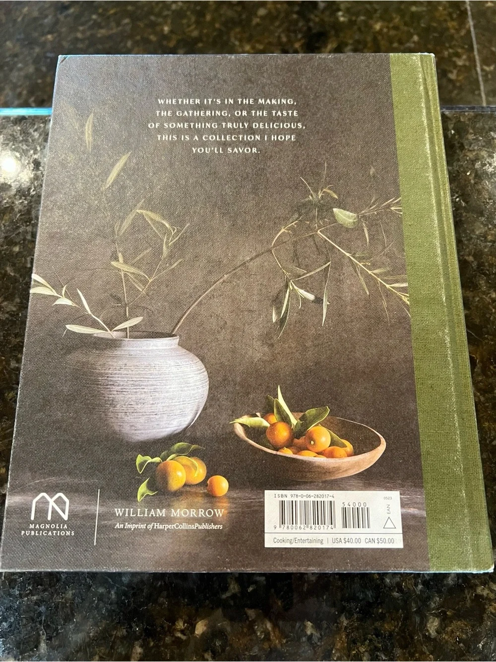 Magnolia Table Volume 3 Cookbook - Olive Green Cover